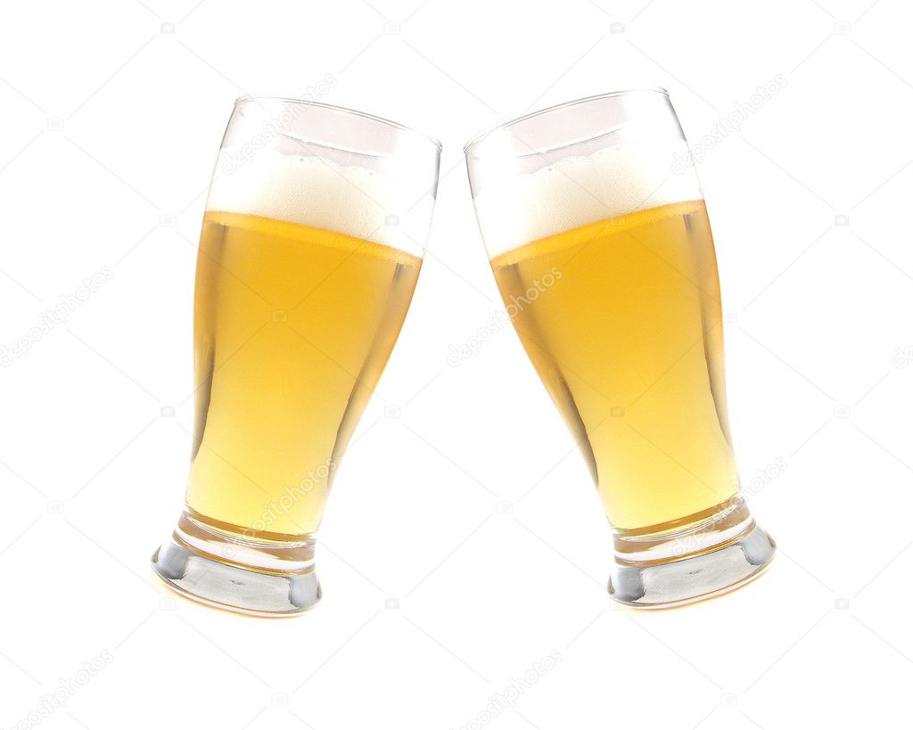 Glasses of beer