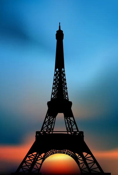 Til Paris. Illustrationskort - Stock-foto