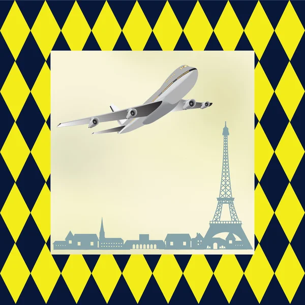 Paris. Illustration card — Stock Photo, Image