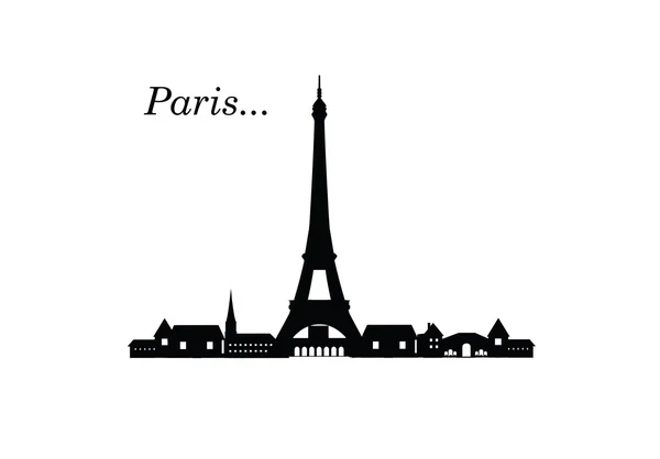 Paris. Cartão de ilustração — Fotografia de Stock