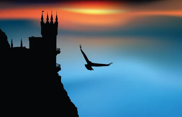 Castello al tramonto — Foto Stock
