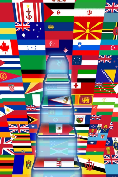 Bandiere dal mondo — Foto Stock
