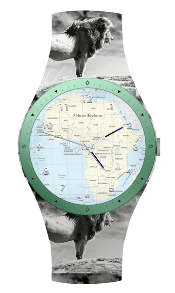 Viaggio in Africa orologio — Foto Stock