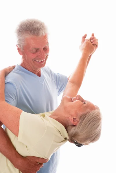 Elderly couple dancing — Stock Photo, Image