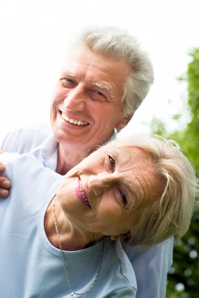 Nice elderly couple — Stock Photo, Image