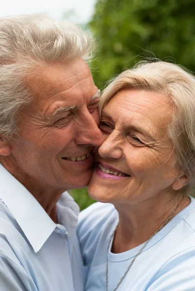 Συμπαθητικό ηλικιωμένο ζευγάρι — Φωτογραφία Αρχείου