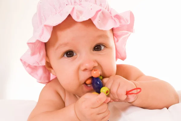Bebé con juguetes — Foto de Stock