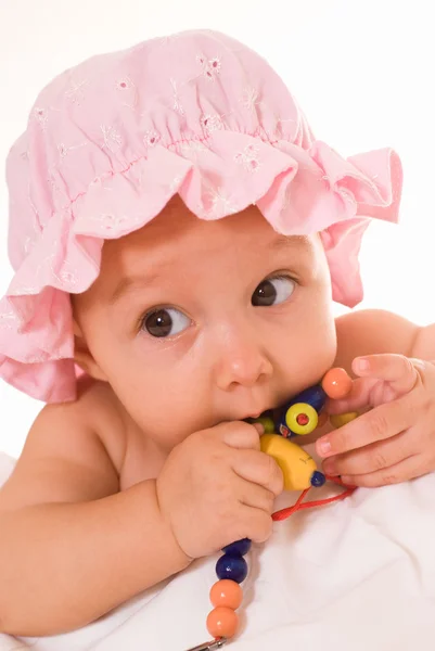 Baby mit Spielzeug — Stockfoto