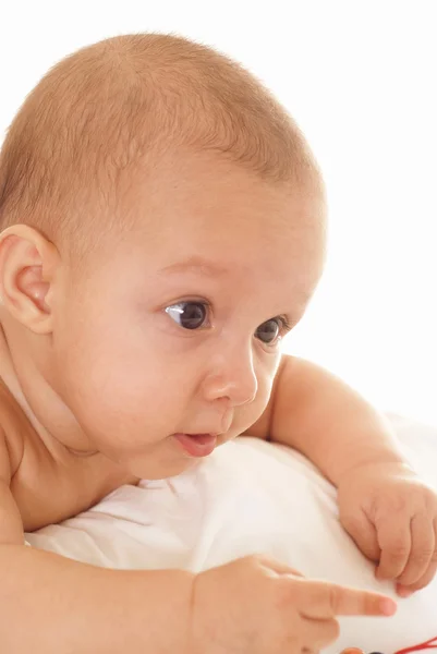 白の素敵な赤ちゃん — ストック写真