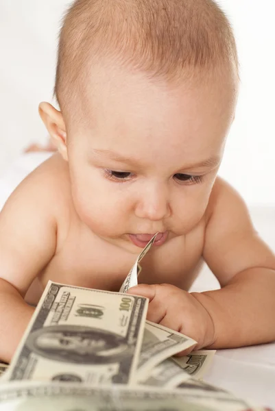 Enfant et argent — Photo