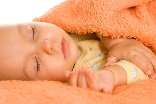 Baby on a towel — Stock Photo, Image