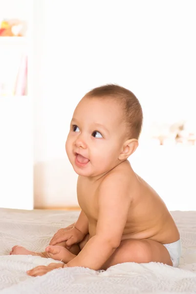 Retrato de um bebê agradável — Fotografia de Stock