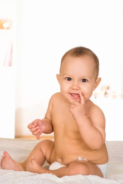 Portrait of a nice baby — Stock Photo, Image
