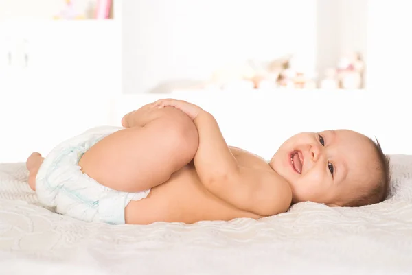 Retrato de um bebê agradável — Fotografia de Stock