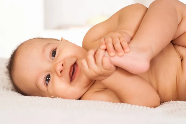 Retrato de un bebé agradable —  Fotos de Stock