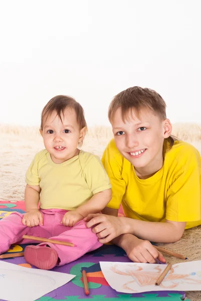 Brother and sister — Stock Photo, Image