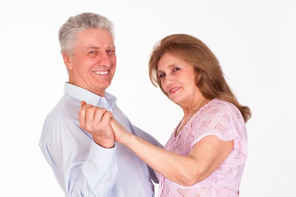 Lykkelig eldre par – stockfoto