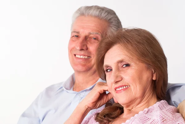 Glada äldre par — Stockfoto