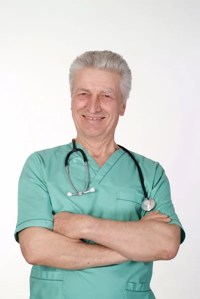 Doctor on white — Stock Photo, Image