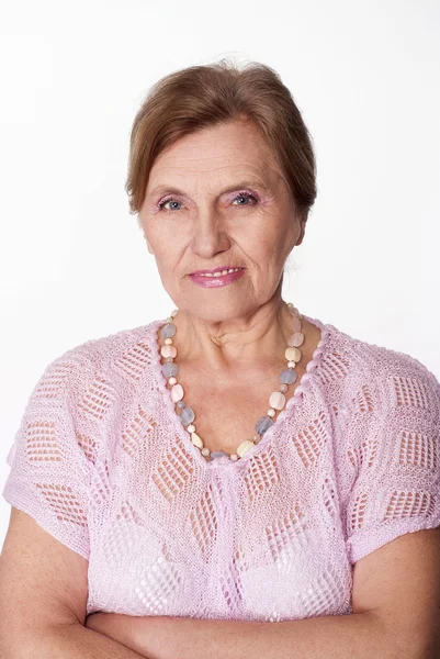 Beautiful elderly woman — Stock Photo, Image