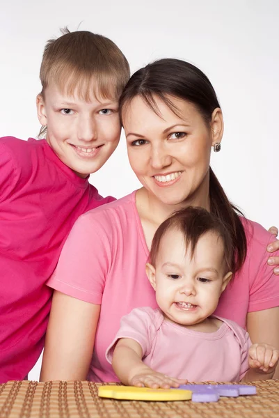 Mom and her children — Stock Photo, Image