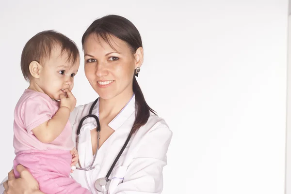 Медсестра з дитиною — стокове фото