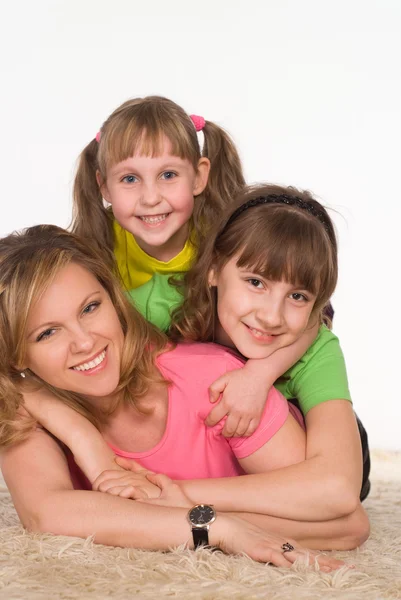 Mom with her children — Stock Photo, Image