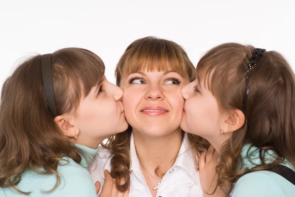 Mãe com suas filhas — Fotografia de Stock