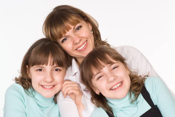 Mom with her daughters — Stock Photo, Image