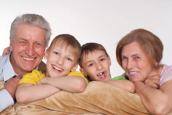 Nagyszülők és unokái — Stock Fotó