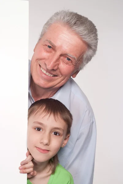 Abuelo y nieto —  Fotos de Stock