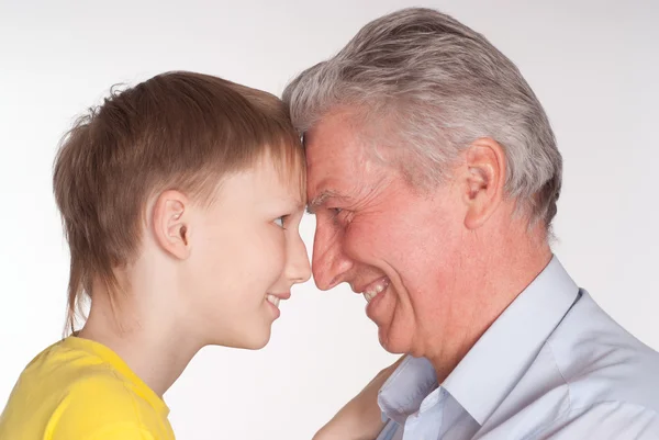 Děd a vnuk — Stock fotografie