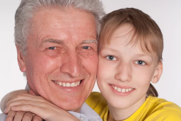 Nonno e nipote — Foto Stock