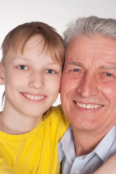 Nagyapa és unokája — Stock Fotó