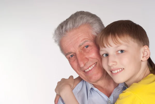 Dziadek i wnuczek — Zdjęcie stockowe