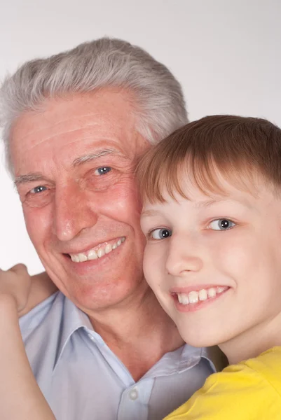 Avô e neto — Fotografia de Stock