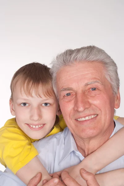 할아버지와 손자 — 스톡 사진