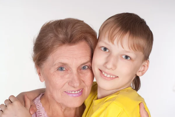 아름 다운 할머니와 손자 — 스톡 사진