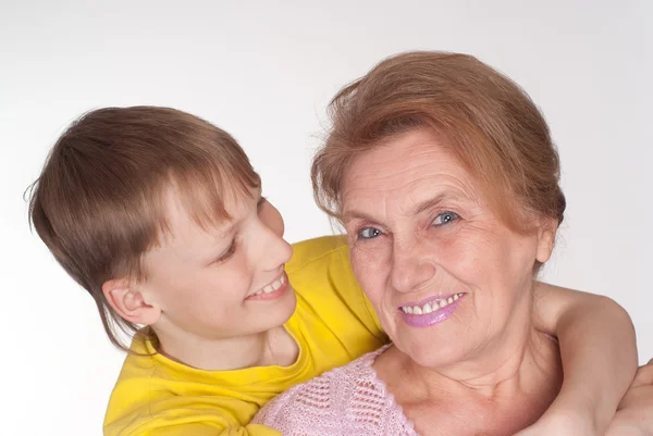 美しい祖母と孫 — ストック写真