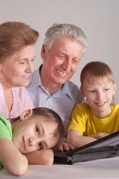 Grandparents and grandsons — Stock Photo, Image