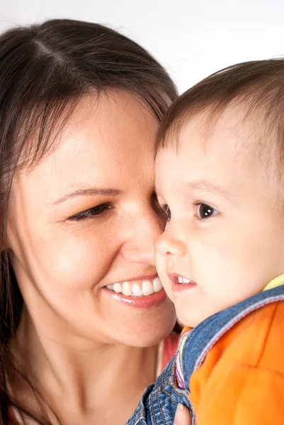 Funny mom and baby — Stock Photo, Image