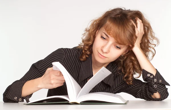 Nice girl reading — Stock Photo, Image