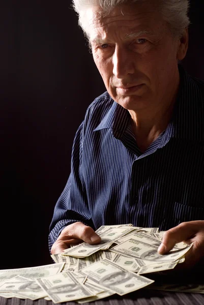 Homem com dinheiro — Fotografia de Stock