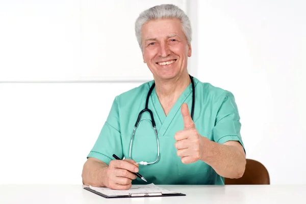 Doctor on white Stock Image