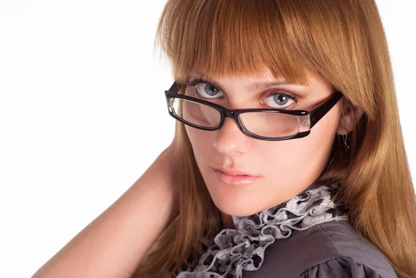 Nice girl in glasses Royalty Free Stock Photos