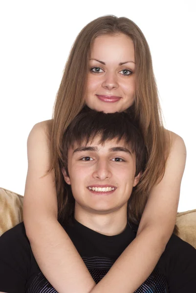 Girl and a boy — Stock Photo, Image