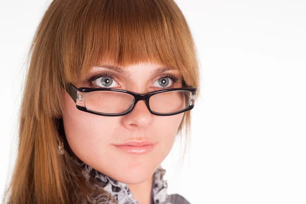 Nice girl in glasses — Stock Photo, Image
