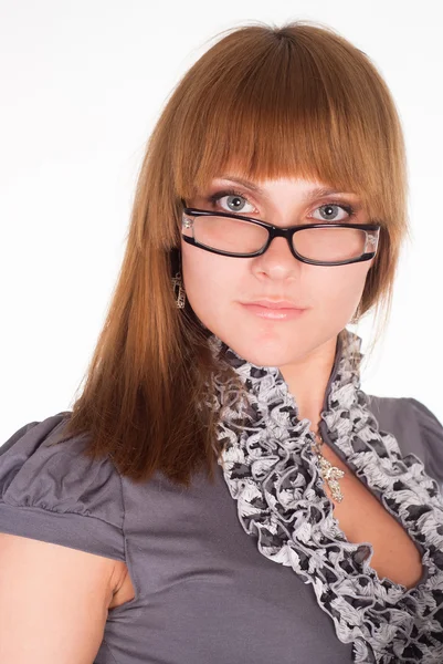 Pěkná holka v brýlích — Stock fotografie