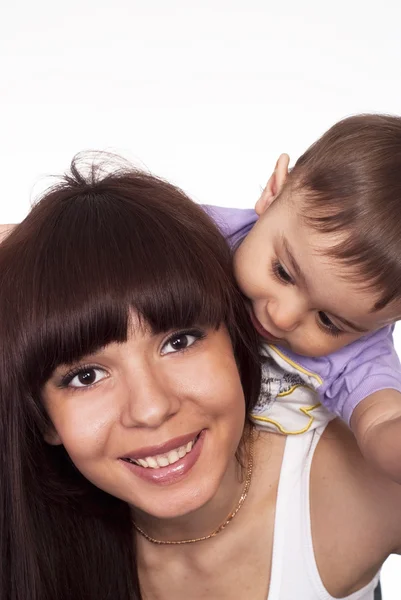 Portrét maminka s dítětem — Stock fotografie