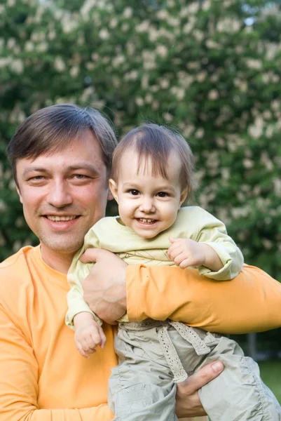 Happy dad and his child — Stock Photo, Image